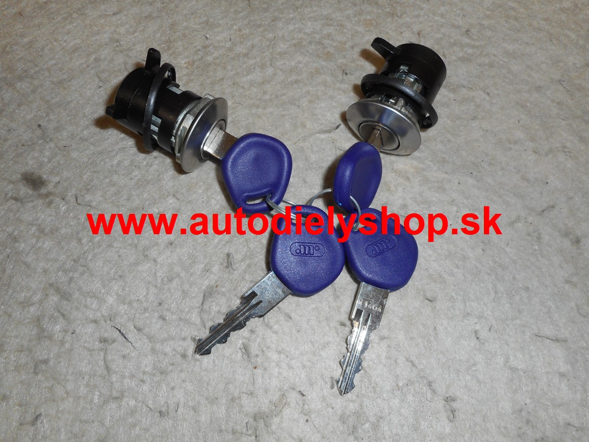 Fiat PUNTO 11/93-8/99 2x zámok dverí + 4 x klúč