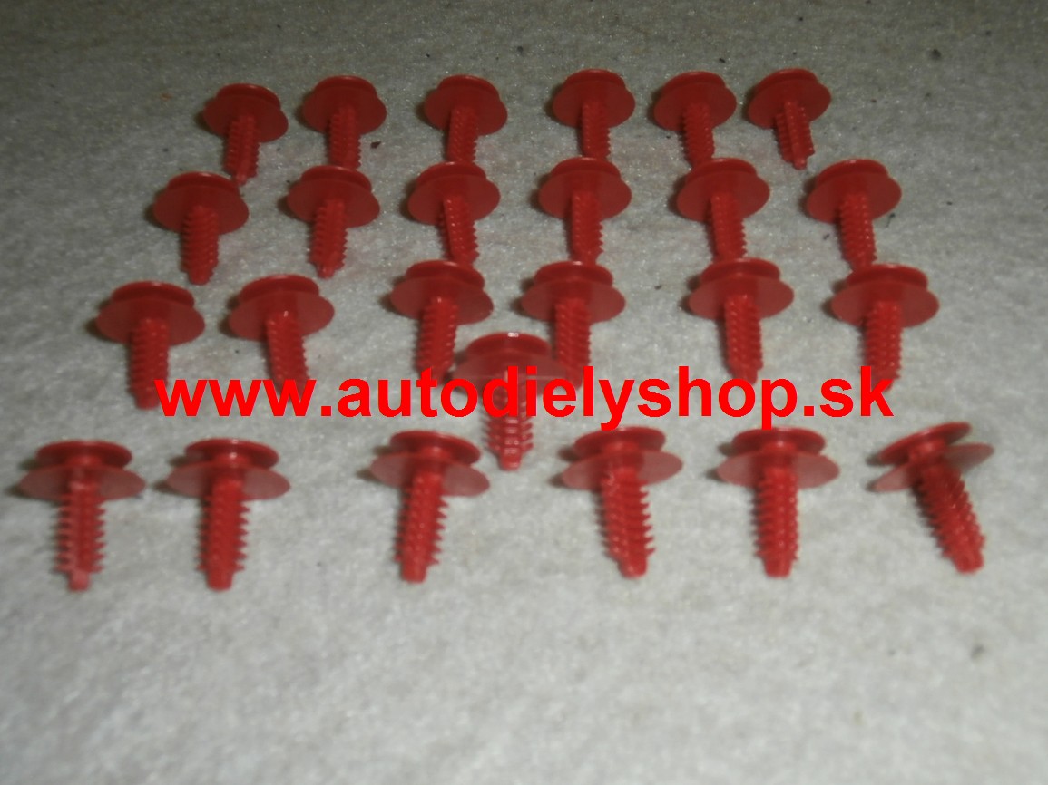 Fiat PUNTO 11/93-8/99 príchytky čalúnenia interiéru 25 ks
