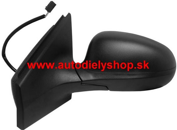 Ford FUSION 8/02-10/05 el.spätné zrkadlo ľavé / čierne /