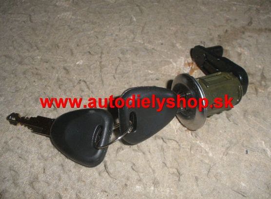 Fiat PUNTO 6/03- 1x zámok dverí + 2 x klúč,3dv verziu,Lavý