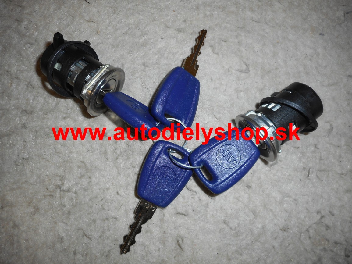 Fiat PUNTO 6/03- 2x zámok dverí + 4 x klúč,3dv verziu