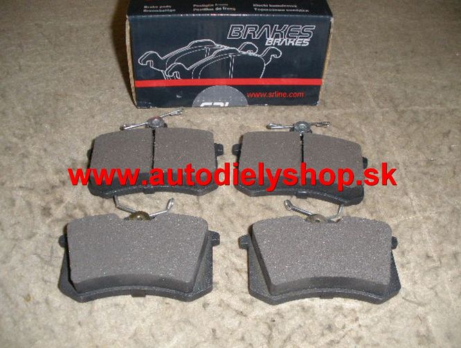Ford GALAXY 4/00- zadné platničky Sada / SRL /-15 disk