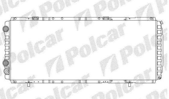 Peugeot BOXER 7/94-7/02 chladič vody s AC 2,5D-2,5TD-2,8HDi