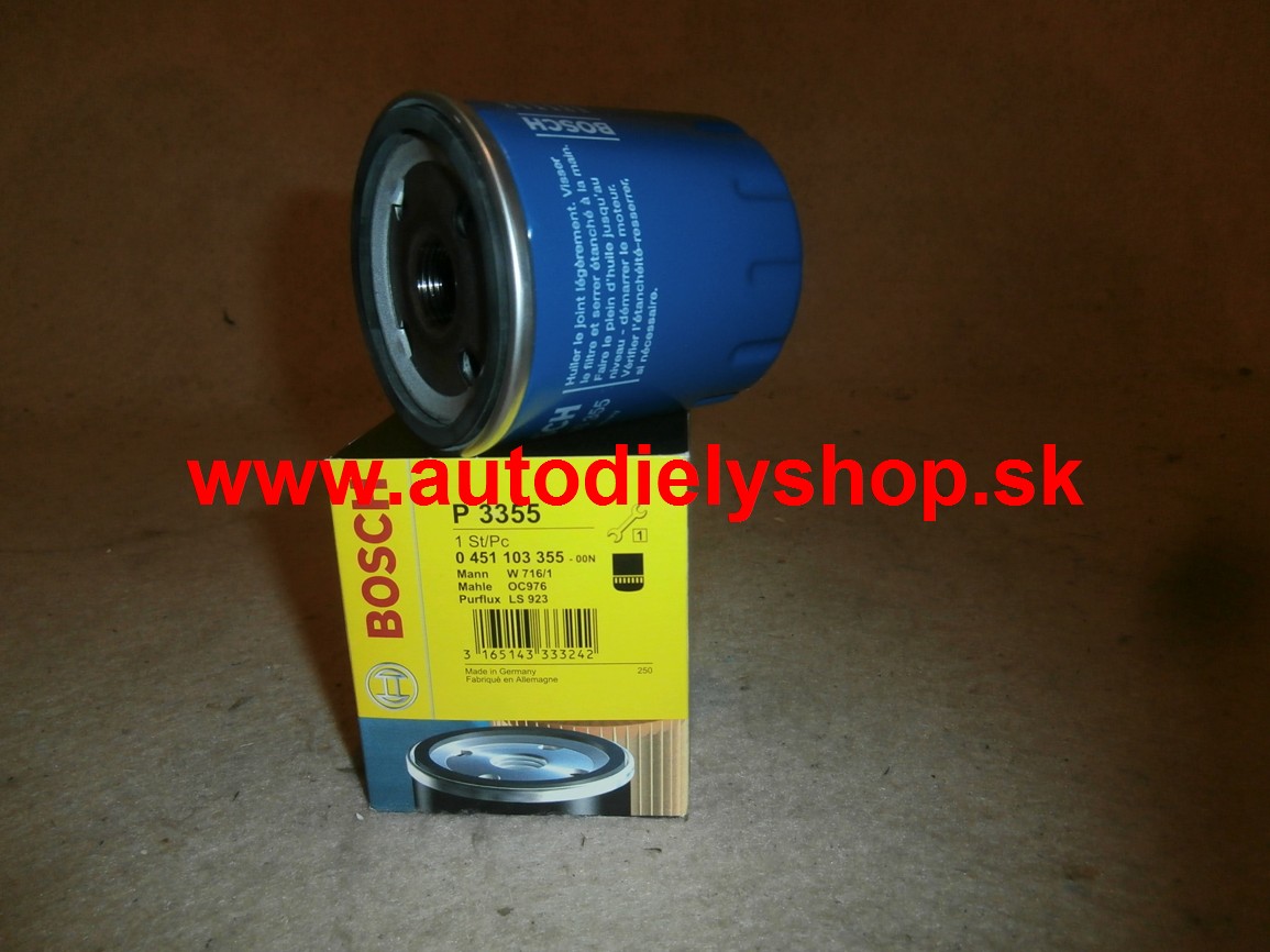 Fiat SCUDO 10/95-02 olejový filter 2,0i-2,0JTD /BOSCH