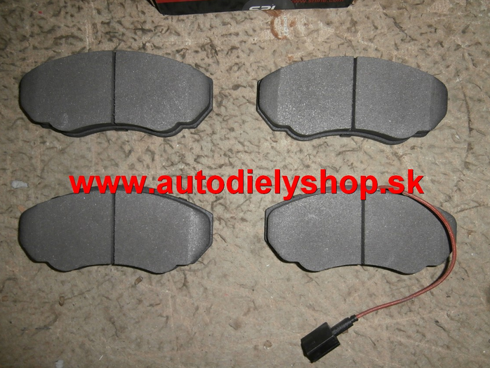 Peugeot BOXER 8/02-06 predné platničky Sada 1,0t-1,4t / SRL/