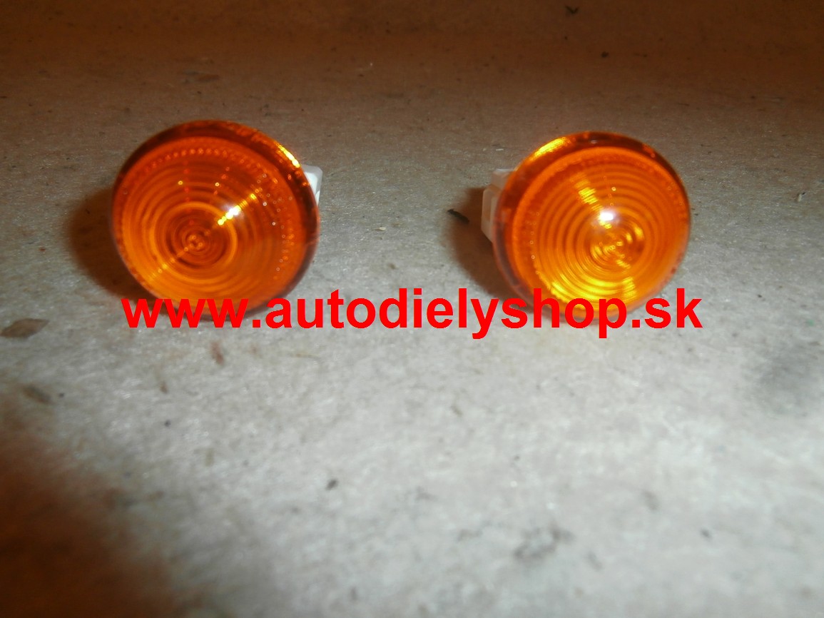Fiat Seicento 5/98-bočné smerovky oranžové Sada L+P