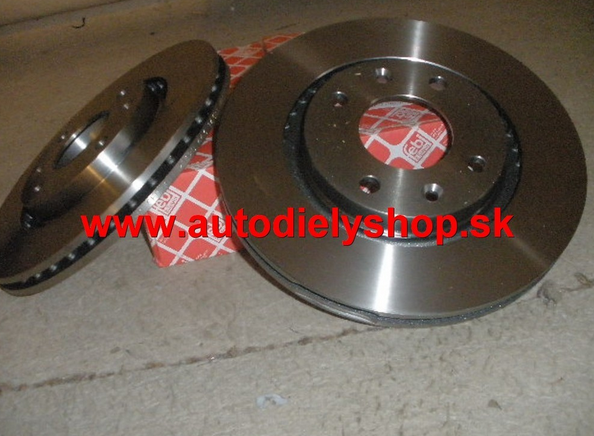 Peugeot PARTNER 10/96-02 predné kotúče 266 mm Sada ,plné /FEBI/