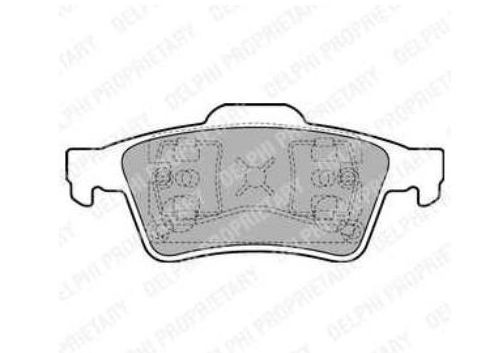 Fiat Stilo 01- zadné platničky Sada / Delphi /