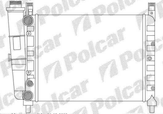 Fiat UNO 10/89-95 chladič vody 1,1