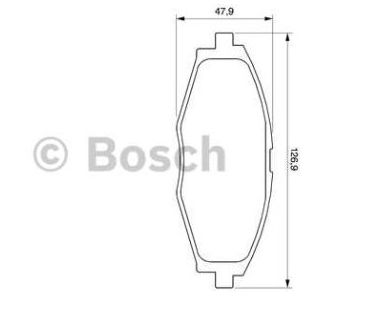 Chevrolet SPARK 05- predné platničky Sada / BOSCH /