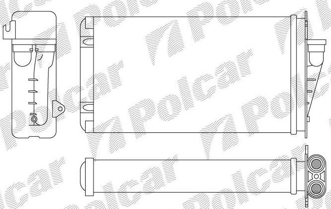  Fiat MULTIPLA 1/99-9/04 Radiátor kúrenia typ VALEO 