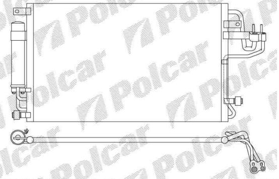 Hyundai TUCSON 04- chladič klimatizácie /2,0-2,0CRDi-2,7 V6/