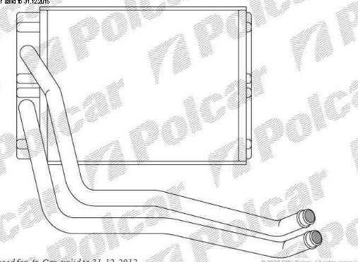 Hyundai SANTA FE 2/01-05 radiator kúrenia / pre všetky typy /