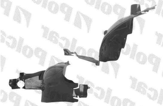 Mercedes W169 "A" 9/04-3/2008 predný podblatnik Pravý /zadná časť