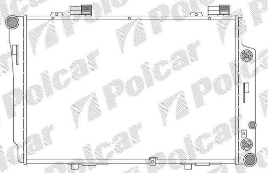 Mercedes W202 "C" 6/93-4/00 chladič vody / benzín automat /