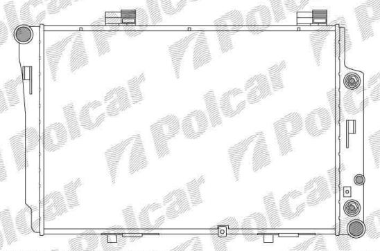 Mercedes W202 "C" 6/93-4/00 chladič vody / diesel automat /