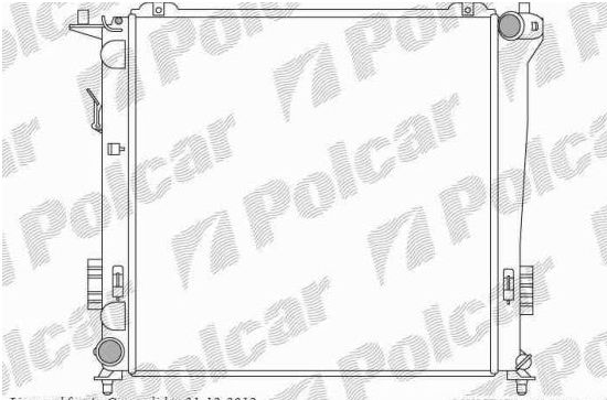 Hyundai ELANTRA 11/03- chladič vody 1,6CRDi