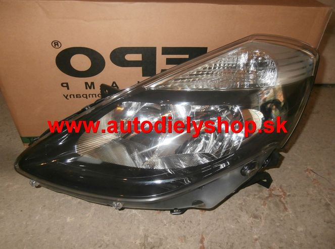 Renault CLIO III 6/2009-2012 svetlo H7+H7 ľavé,čierne