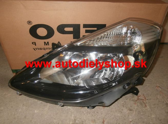 Renault CLIO III 6/2009-2012 svetlo H1+H7+H7 ľavé,čierne