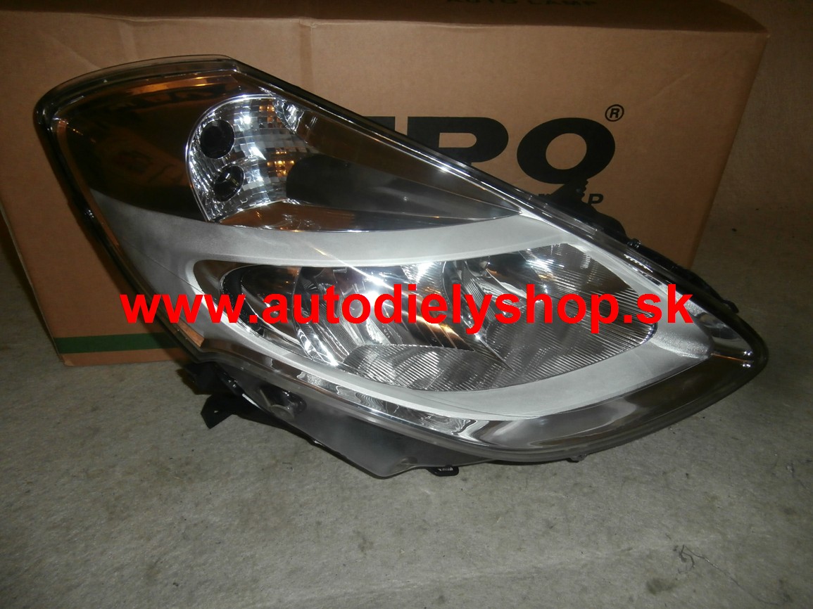 Renault CLIO III 6/2009-2012 svetlo H7+H7 Pravé,strieborné