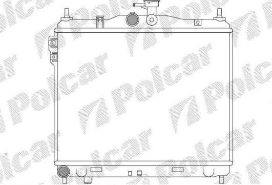 Hyundai GETZ 8/05- chladič vody 1,4i-1,6i