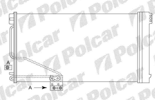 Mercedes W203 C 5/00-12/06 chladič klimatizácie /C180, C200, C24
