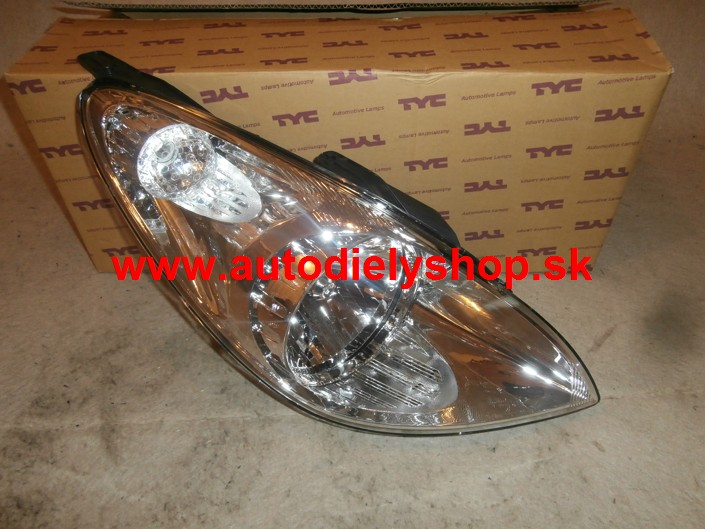 Hyundai I20 8/08- predné svetlo Pravé / TYC /