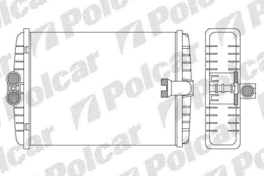 Mercedes W210 "E" 5/95-7/99 radiátor kúrenia /pre všetky typy/