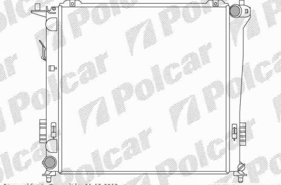 Hyundai I30 10/07- chladič vody 1,6CRDi