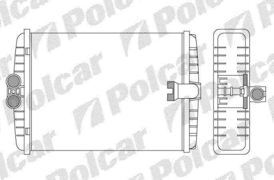 Mercedes W210 "E" 8/99-2/02 radiátor kúrenia /pre všetky typy/