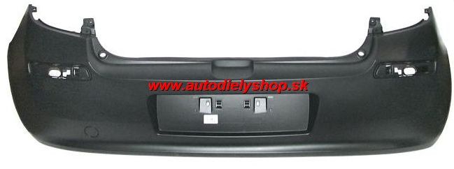Renault CLIO III 6/2009-2012 zadný nárazník,HB