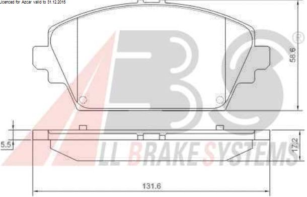 Nissan ALMERA TINO 8/00- predné platničky Sada / A.B.S./