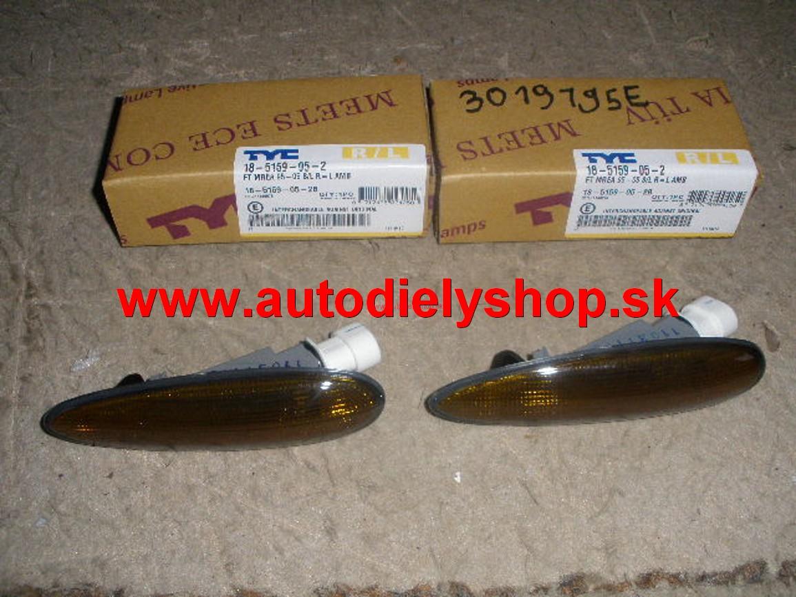 Fiat Marea 7/96- bočné smerovky čierne sada L+P 