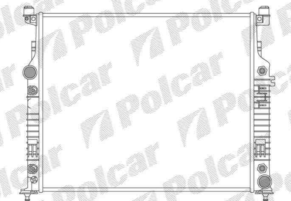 Mercedes M /W164/ 7/2005- chladič vody 280CDi-320CDi-350