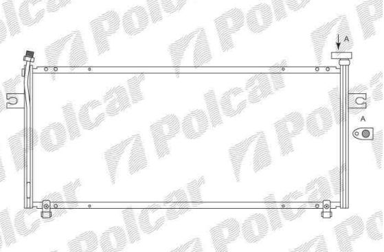 Nissan MICRA K11 12/92-3/98 chladič klimi / 690mm
