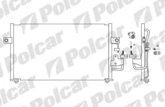 Hyundai LANTRA 9/95-3/98 chladič klímy / pre všetky typy /