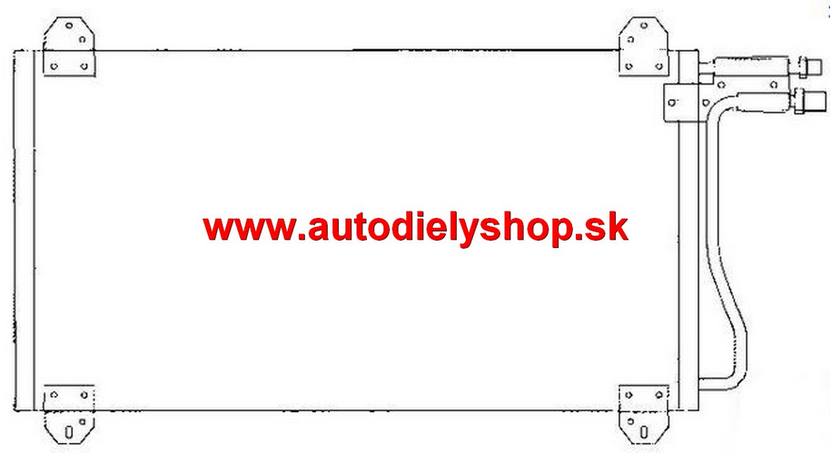 Mercedes SPRINTER 2/95-4/00 chladič klímy / pre všetky verzie /