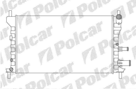 Mazda 121 1/96-2/00 chladič vody 1,3i bez AC