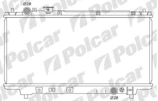 Mazda 323 SED 10/96-10/98 chladič vody 1,6TD-2,0D