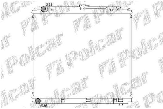 Nissan PATHFINDER 9/05- chladič vody 2,5DCi-128kw