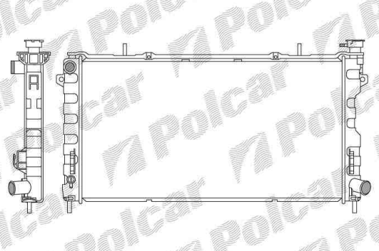 Chrysler VOYAGER 4/01-3/04 chladič vody 2,4i