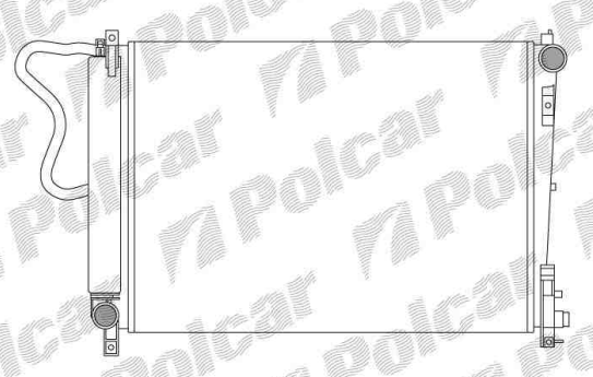 Chrysler VOYAGER 4/01-3/04 chladič vody 2,5CRDi