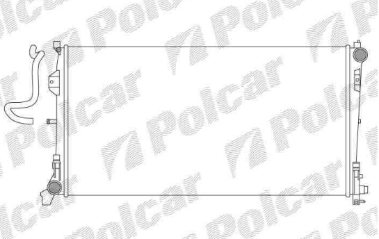 Chrysler VOYAGER 4/01-3/04 chladič vody 2,8CRDi/ AUTOMAT