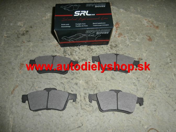 Nissan PRIMERA P12 3/02- zadné platničky Sada / SRL /