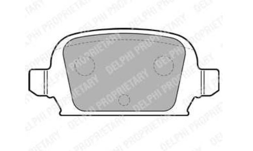 Opel Corsa C 12/00-06 zadné brzdové platničky / DELPHI /