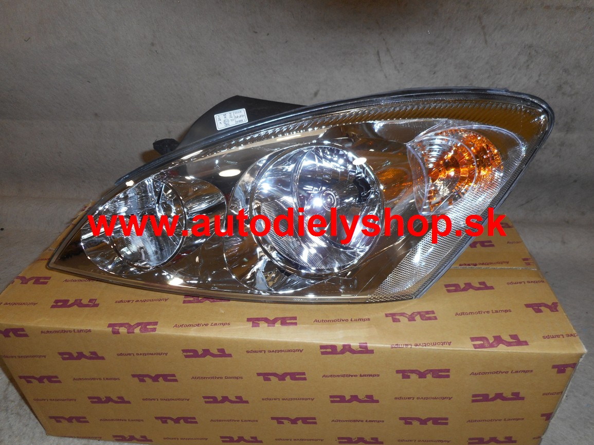 Kia Cee'd 07- svetlo predne ľave H7+H7 / TYC / s motorčekom