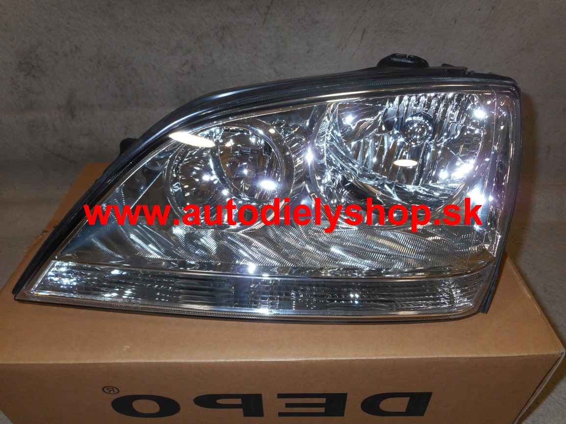 Kia SORENTO 5/02- predné svetlo H1+H7 ľavé