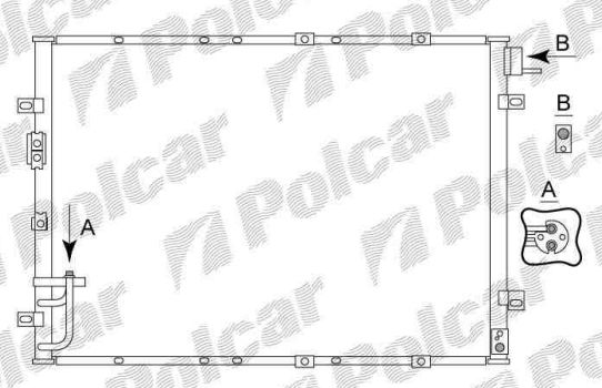 Kia SORENTO 5/02- chladič klímy / pre všetky typy / typ DOOWON