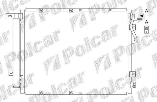Kia SORENTO 5/02- chladič klímy / pre všetky typy / typ HELLA