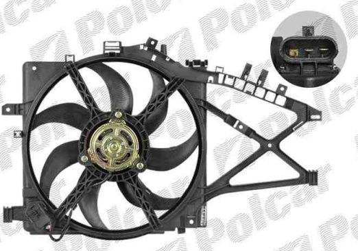 Opel Corsa C 00-06 ventilátor chladiča 1,3CDTi-1,7DTi